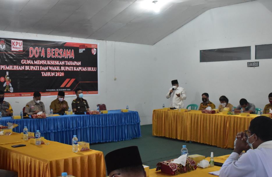 Bawaslu Kapuas Hulu hadiri Doa bersama guna mensukseskan tahapan pemilihan bupati dan wakil bupati tahun 2020