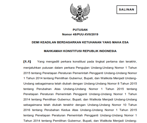 Melalui Putusan MK Nama dan Masa Kerja Panwaslu Resmi Diubah