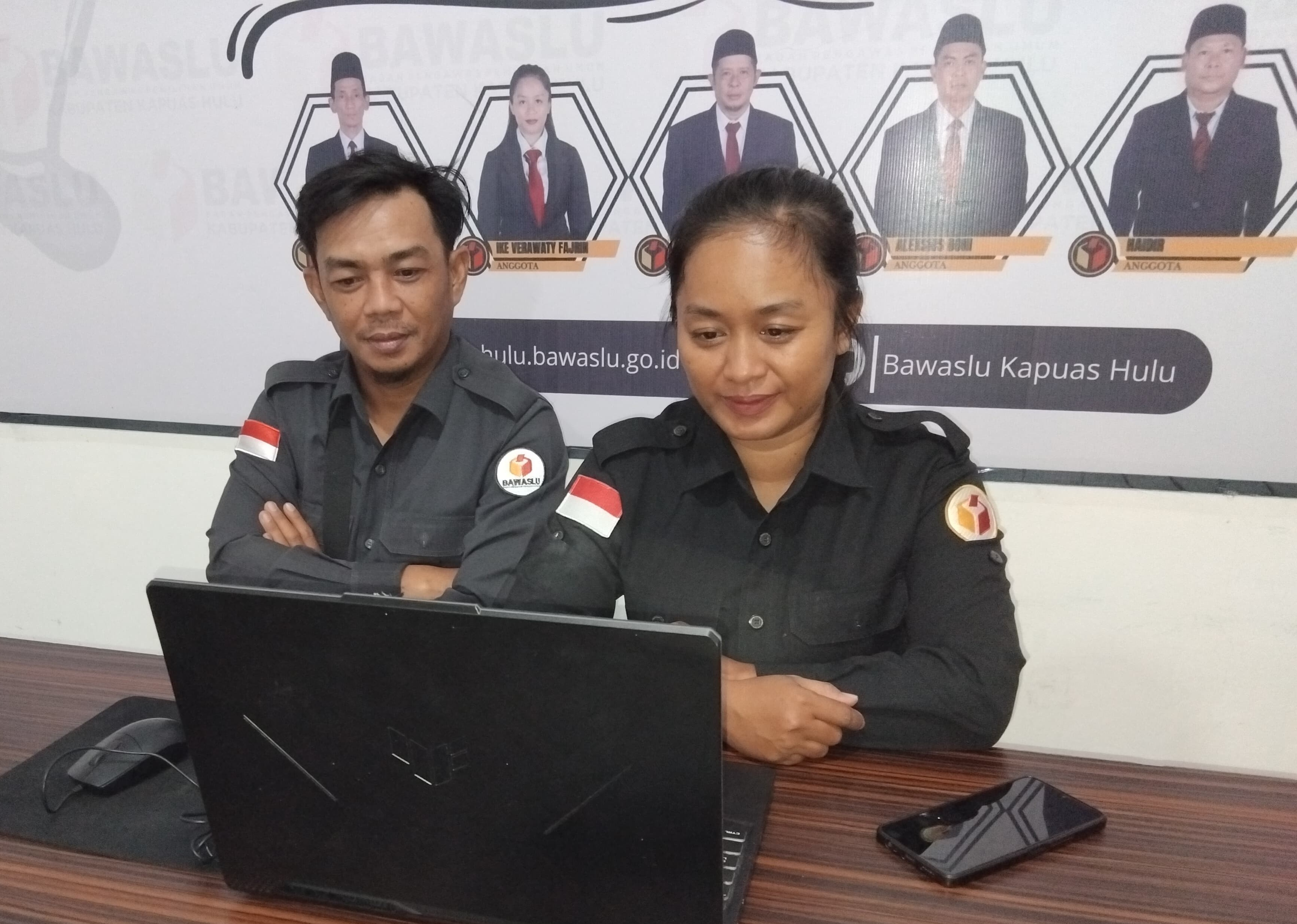 Bawaslu Kapuas Hulu menghadiri Rapat Koordinasi via Zoom Meeting