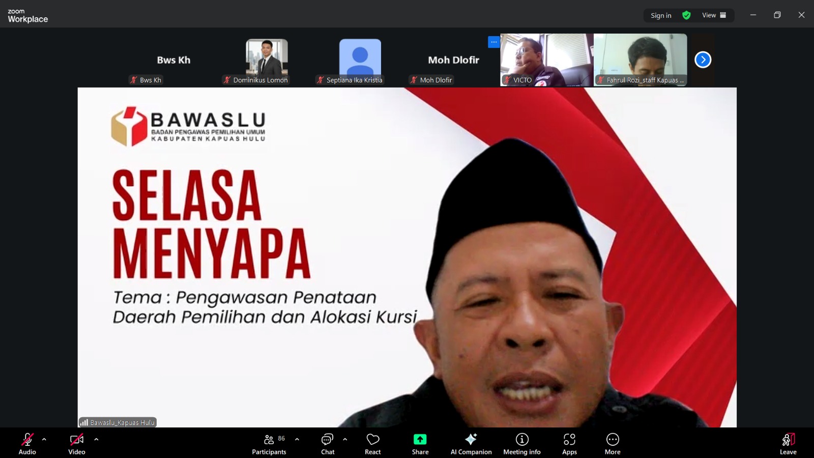 Ketua Bawaslu Kapuas Hulu