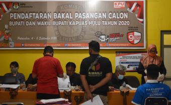Hadiri Pendaftaran Bakal Calon, Bawaslu Kapuas Hulu Tidak Hanya Mengawasi Terjadinya Pelanggaran