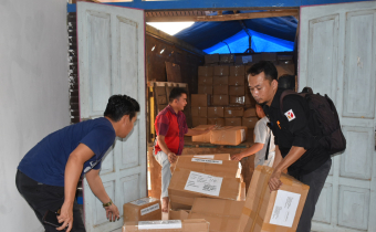 BAWASLU KAPUAS HULU AWASI KEDATANGAN FORMULIR C, BERIKUT JUMLAH DAN JENIS NYA.