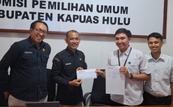 Bawaslu Kapuas Hulu mengantarkan Imbauan ke KPU Kapuas Hulu terkait pdpb